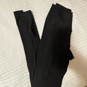 Aerie double crossed leggings xs black